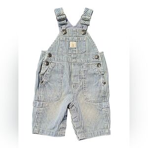 Baby GAP Blue and White Striped Overalls 0-3 Months